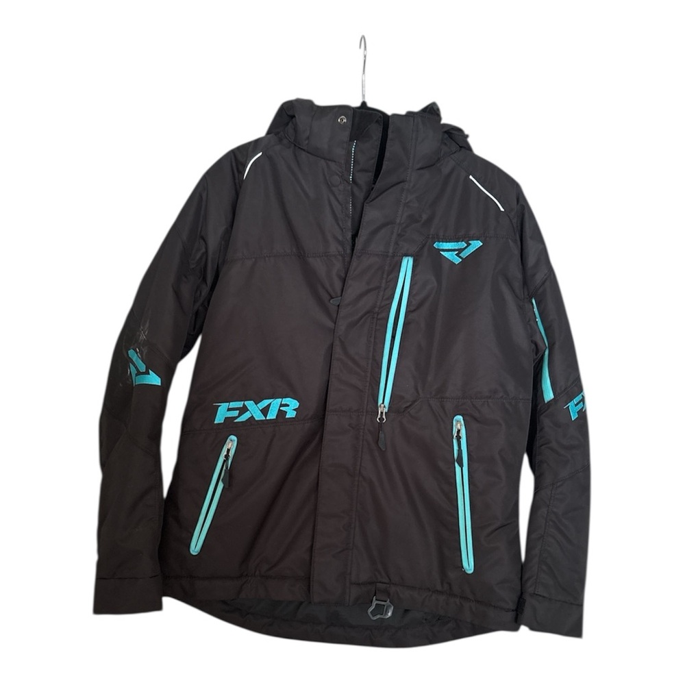 Women's FXR Snowmobile Black and Teal Jacket